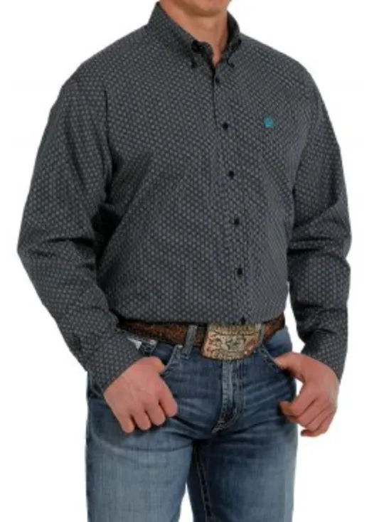 MTW1105366- Cinch Men's Button-Up Shirt Navy