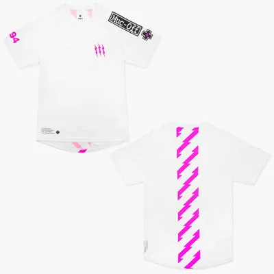 Muc-Off  Mtb Short Sleeve Wht White Lrg Men'S Short Sleeve Riders Jersey  Apparel