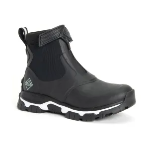 Muck Boots Apex Mid Zip Rubber Black/White Wellington Boots