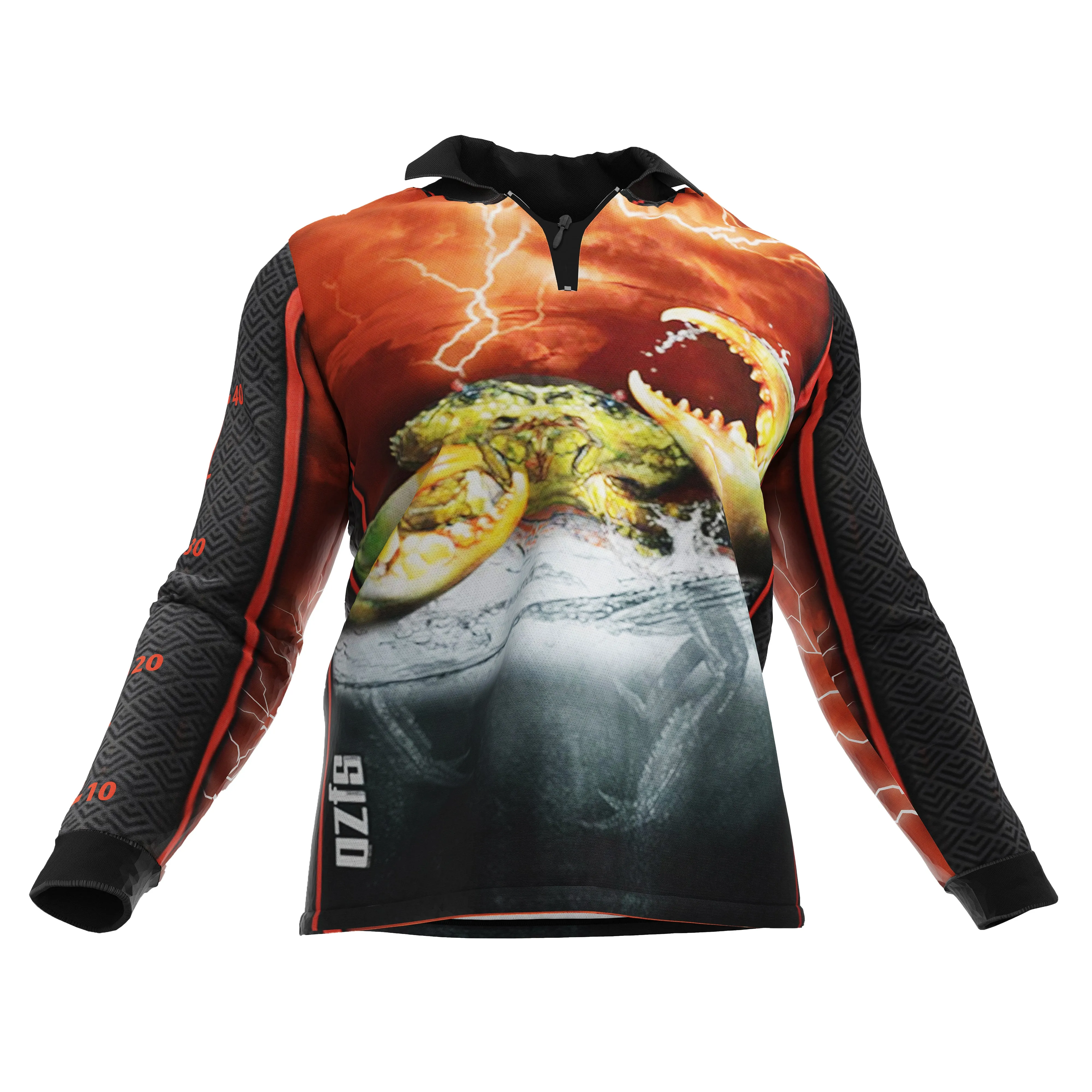 Mud Crab Clawsome Fishing Shirt - Quick Dry & UV Rated