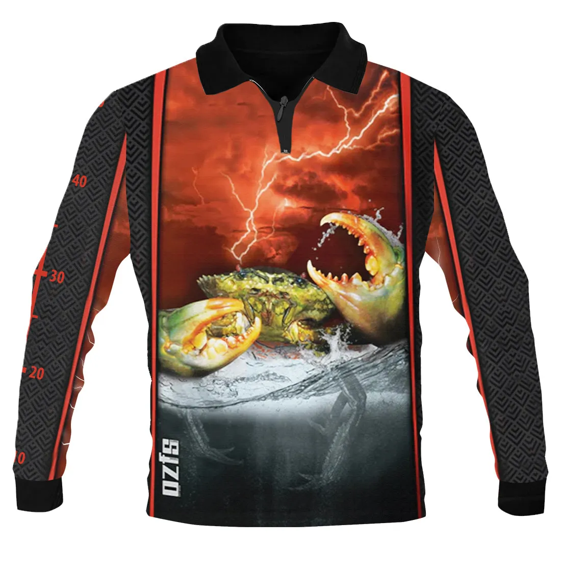 Mud Crab Clawsome Fishing Shirt - Quick Dry & UV Rated