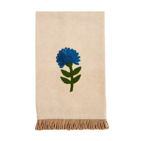 Mud Pie Floral Embroidery Towel