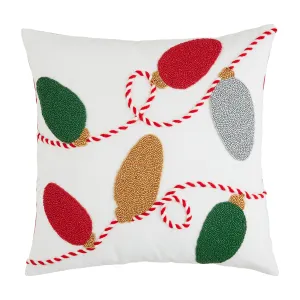 Mud Pie Lights Beaded Pillow