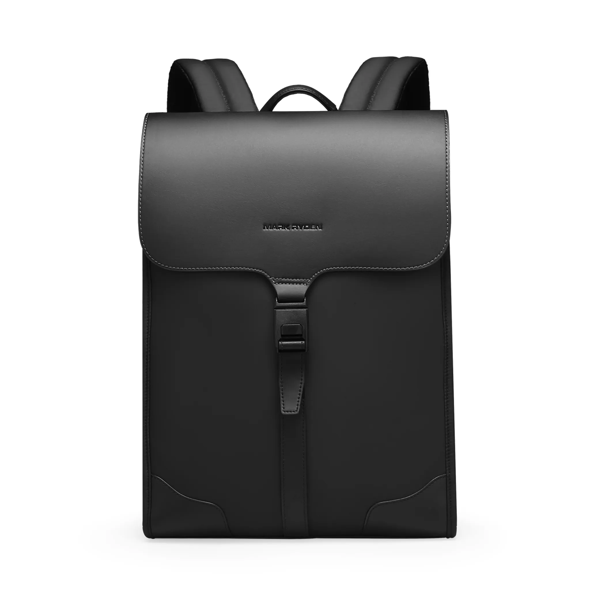 MUKE I: School Style Classic Business Work Black Oxford Backpack