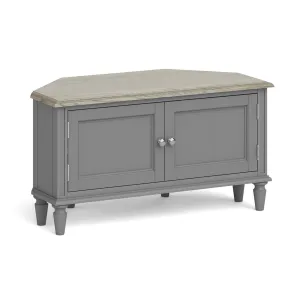 Mulsanne Grey 95cm Corner TV Unit