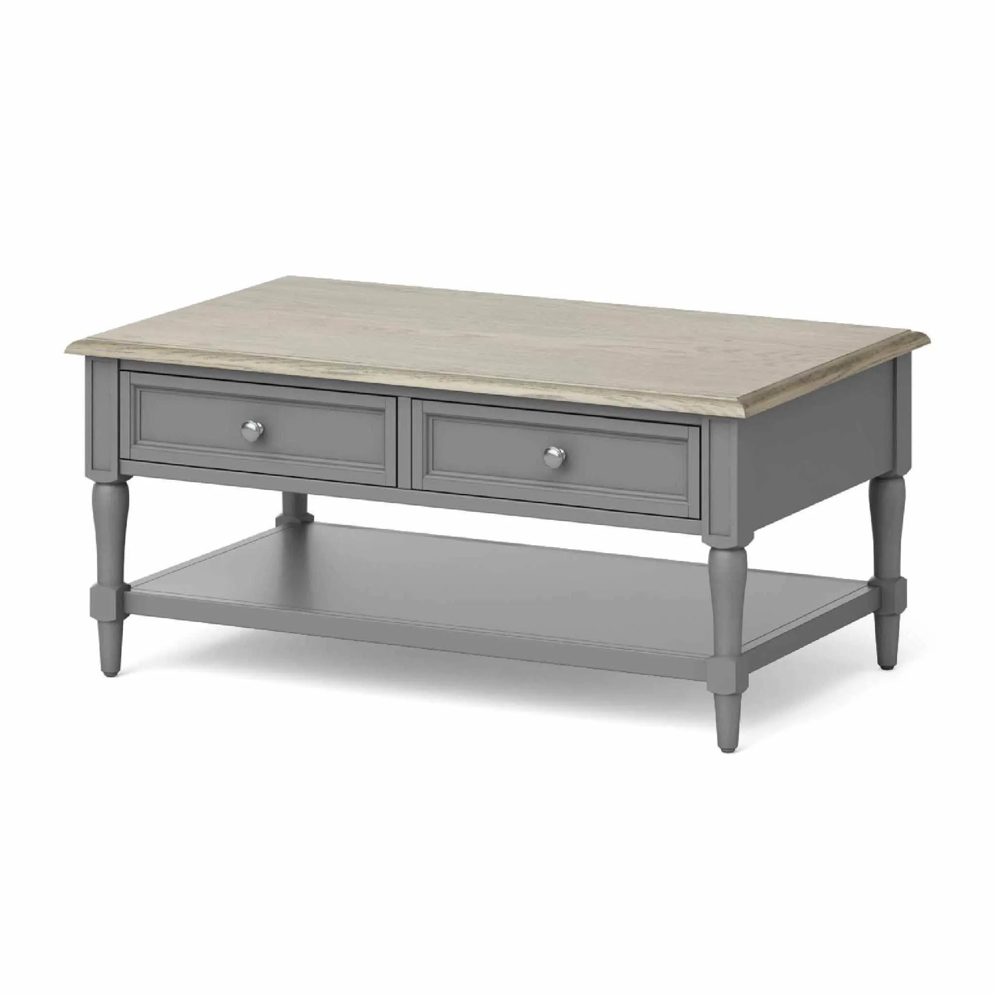 Mulsanne Grey Coffee Table with Storage