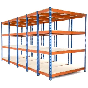 Multi Buy Deal 5 | 10 | 25 Available - 1800mm H x 1500mm W x 450mm D - Heavy Duty Industrial Shelving Unit 4 Levels