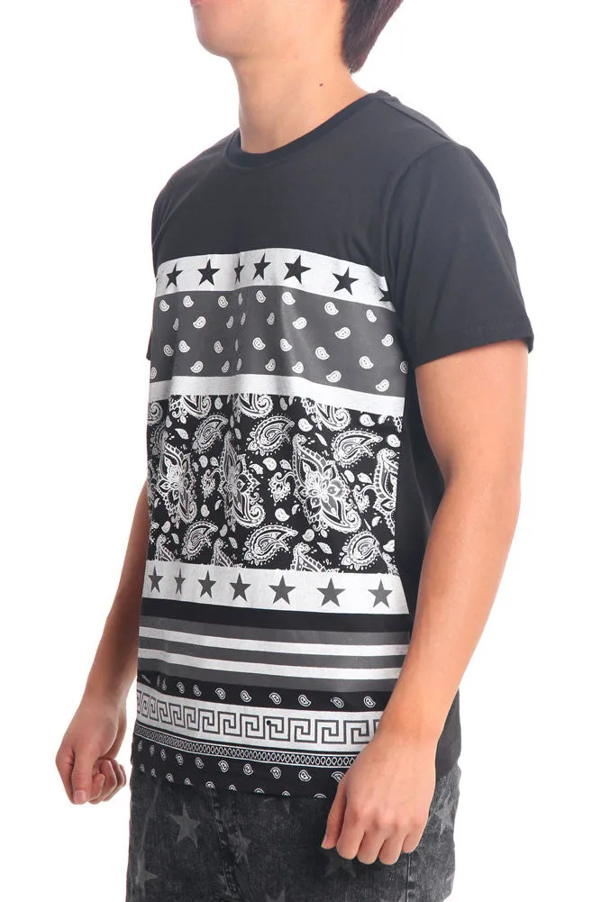 Multi Collection Pattern Print T-Shirt