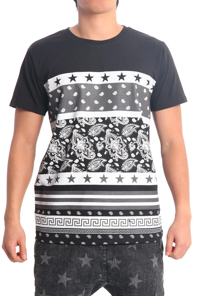 Multi Collection Pattern Print T-Shirt