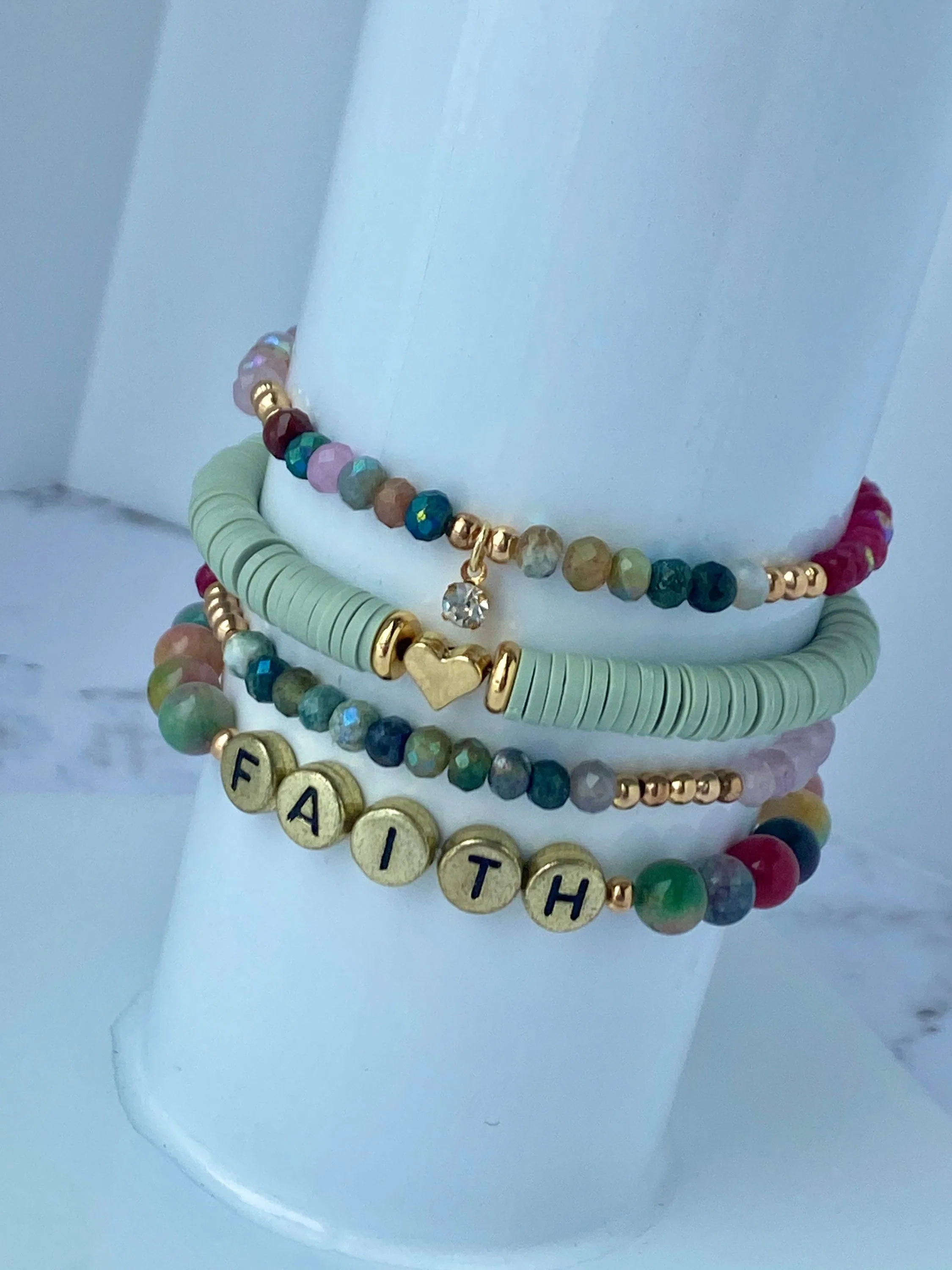 Multi Color Stack Bracelets/Stretch Bracelets/Layering Bracelets/Boho Jewelry/Handmade Bracelets/Apple Watch Accessory