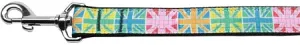 Multi-color Uk Flag Nylon Dog Leash 3-8 Inch Wide 4ft Long