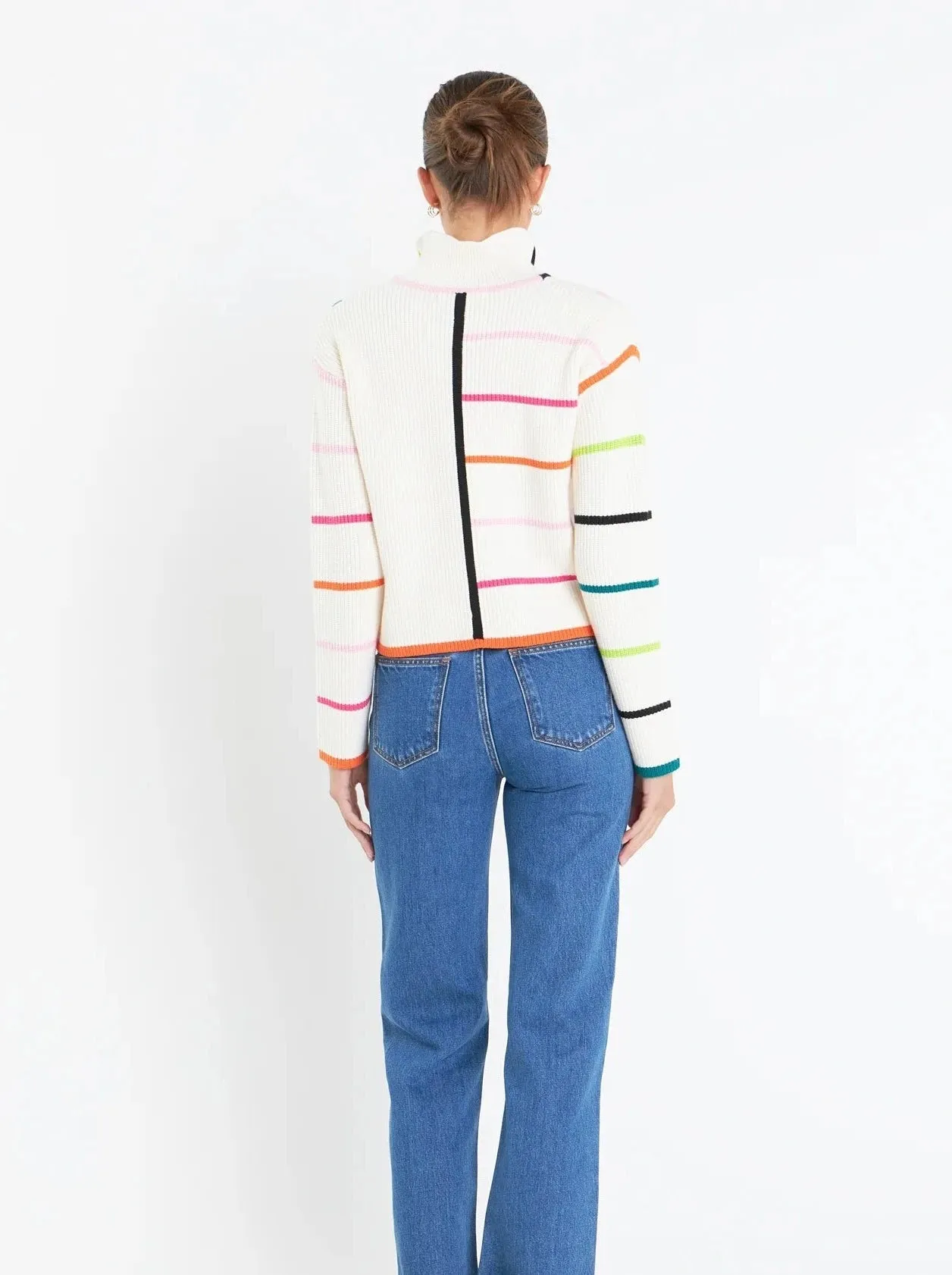 Multi Colored Striped Sweater