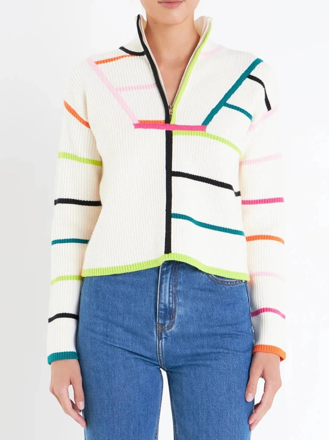 Multi Colored Striped Sweater