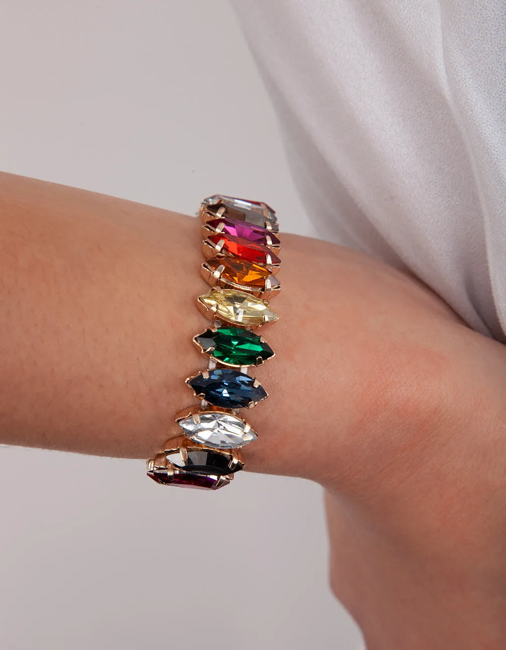 Multi Coloured Gemstone Bracelet