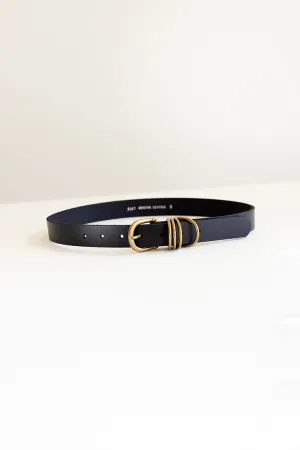 Multi D-Ring Genuine Leather Belt