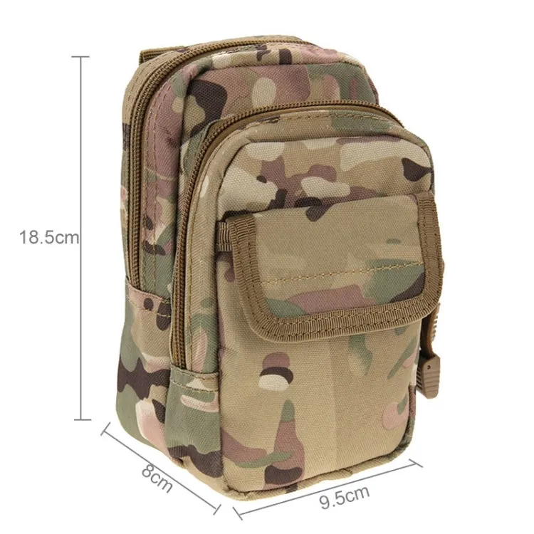 Multi-function High Density Strong Nylon Fabric Waist Bag / Camera Bag / Mobile Phone Bag, Size: 9.5 x 18.5 x 8cm (Camouflage)