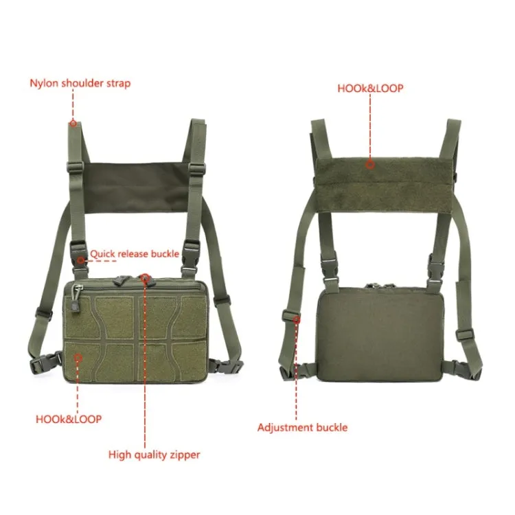 Multi-functional Chest Bag for Outdoor Sports Portable Storage Backpack(Army Green)