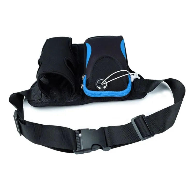 Multi-functional Unisex Running Outdoor Sports Water Bottle Waist Bag (Blue)