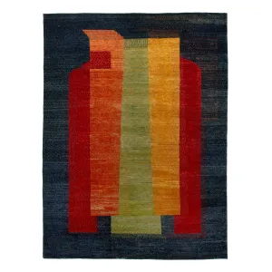 Multi Modern Wool Rug - 10' x 14'