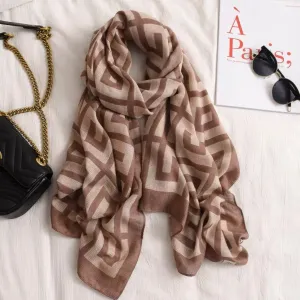 Multi Pattern Scarf - Stylish and Versatile Fashion Accessory