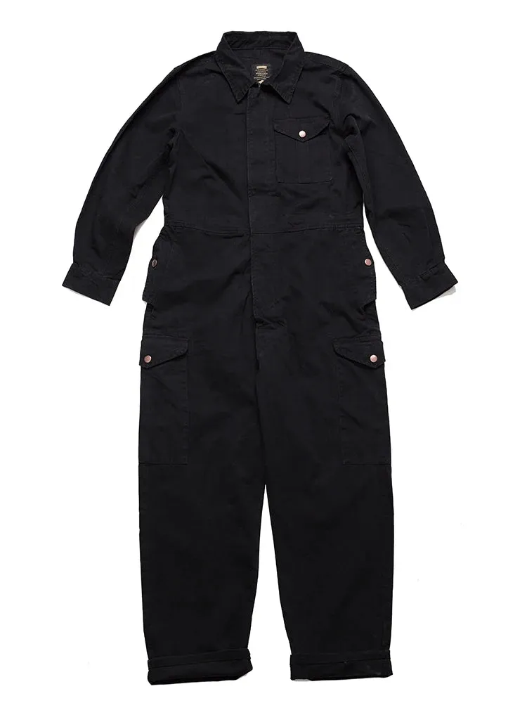 Multi-pocket Work Coverall Mens Safari Style Cargo Jumpsuit