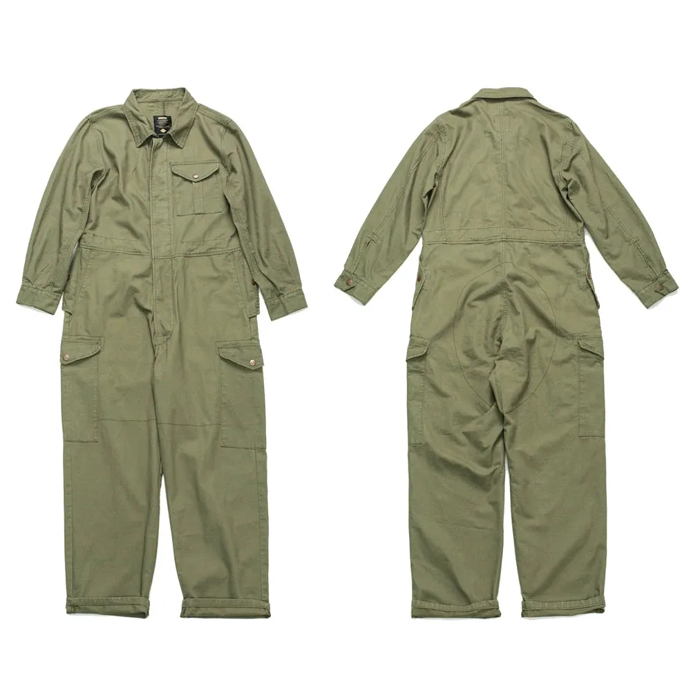 Multi-pocket Work Coverall Mens Safari Style Cargo Jumpsuit