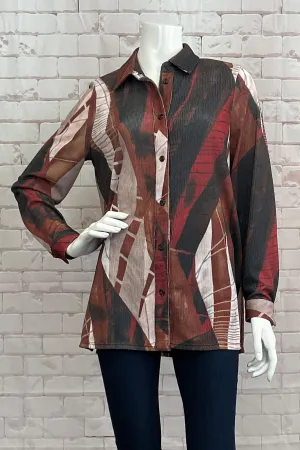 MULTI PRINT CRINKLE BLOUSE