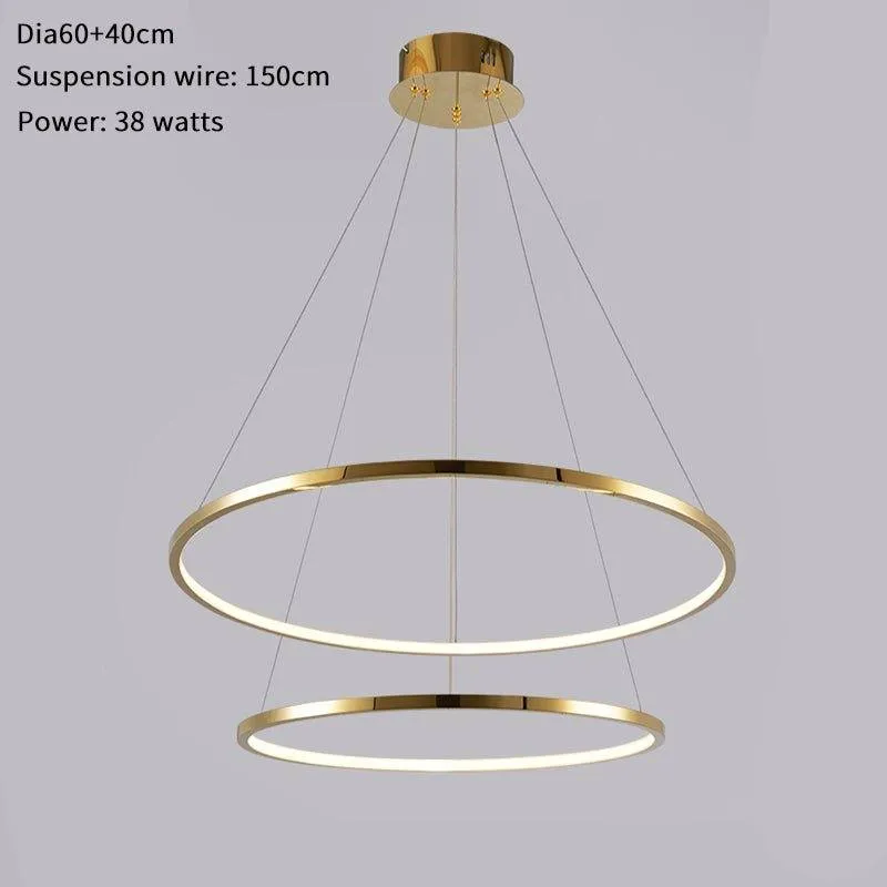 Multi-ring chandelier