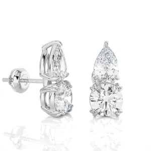 Multi-Shape Lab Grown Diamond Stud Earrings