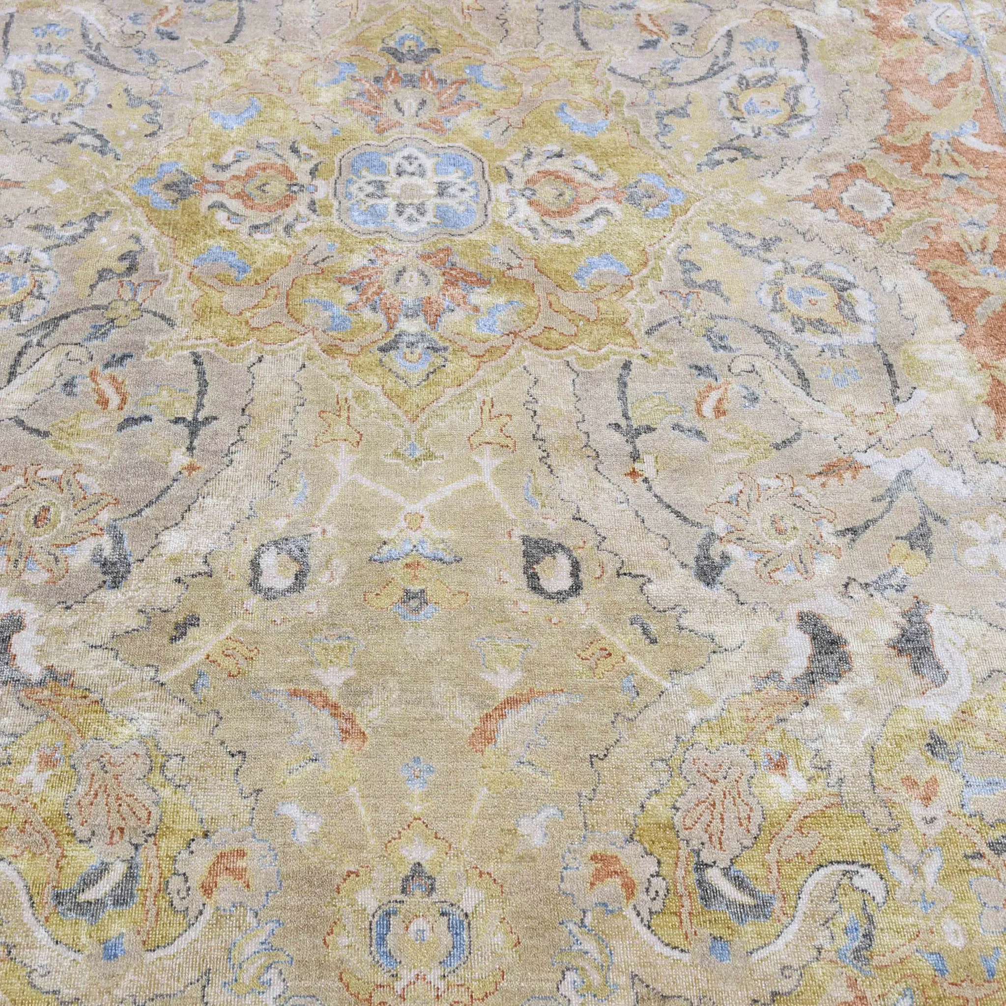 Multi Traditional Silk Rug - 8' x 10'6"