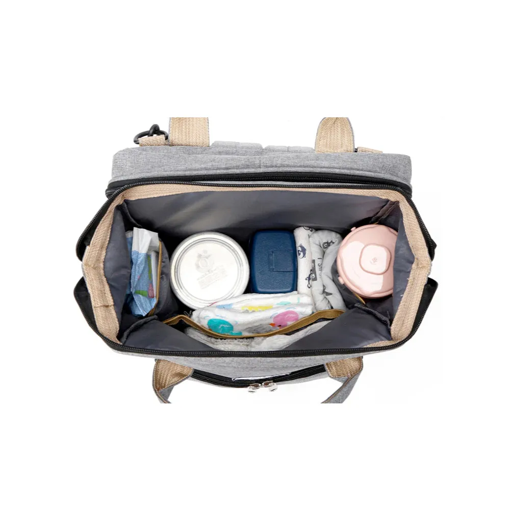 Multi-Use Stroller Diaper Bag with Baby Bed