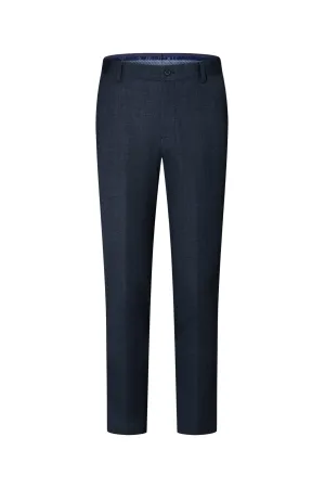 Multi-Way Stretch Slim Fit Knit Print Suit Pants