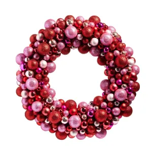 Multicolor Ball Ornament Wreath