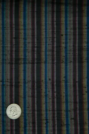 Multicolor Striped Silk Shantung 149 Fabric