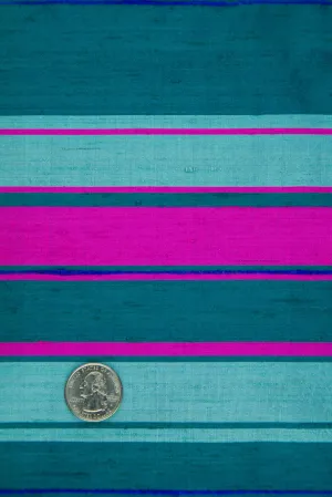 Multicolor Striped Silk Shantung 334 Fabric