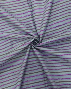 MULTICOLOR STRIPES DESIGN COTTON PRINTED FABRIC