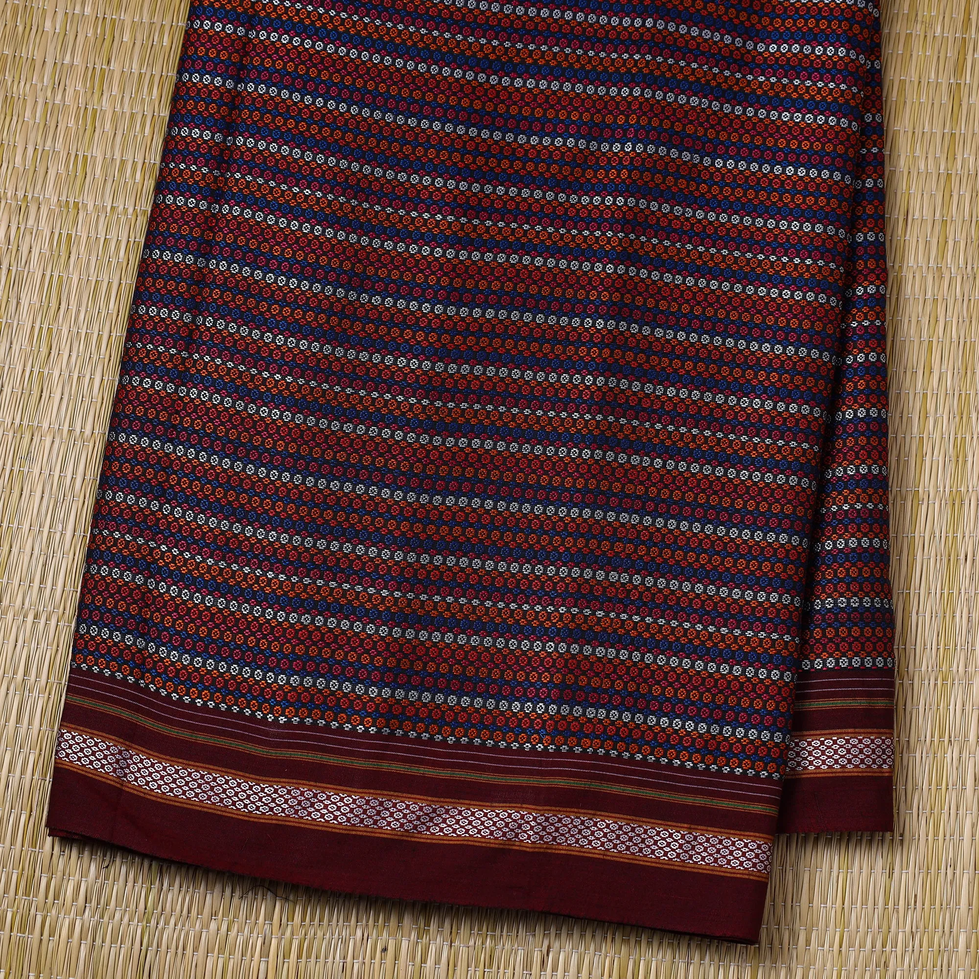 Multicolor - Traditional Khun Weave Cotton Fabric 13