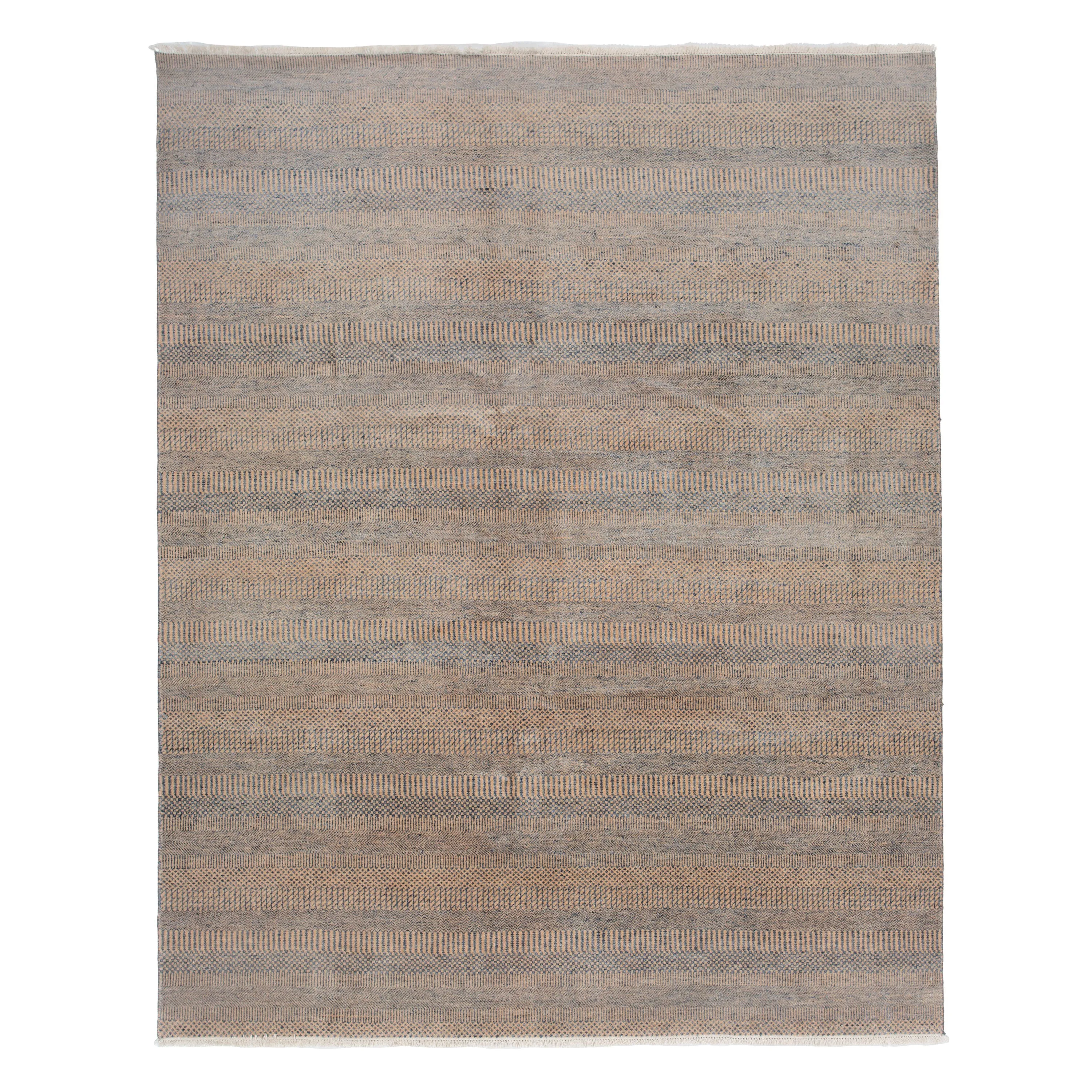 Multicolored Contemporary Indo Savannah Rug - 8'1" x 10'4"