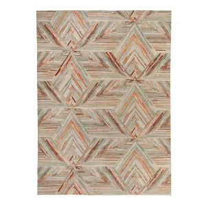 Multicolored Contemporary Tibetan Wool Rug - 13' x 18'