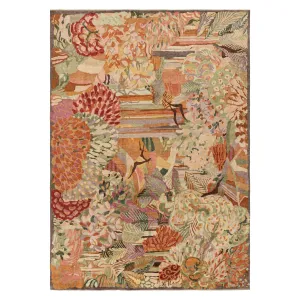 Multicolored Contemporary Wool Rug - 9'11" x 13'11"