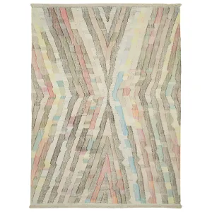 Multicolored Flatweave Wool Cotton Blend Rug - 10'7" x 13'5"