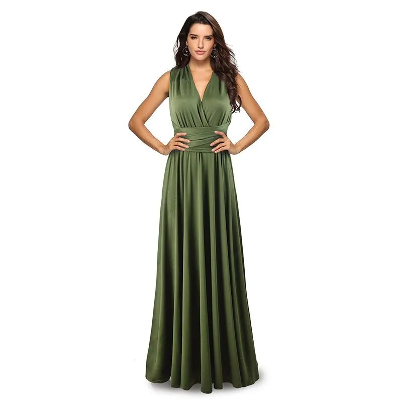 Multiway Wrap Convertible Boho Maxi Club Bandage Long Party Bridesmaids Dress