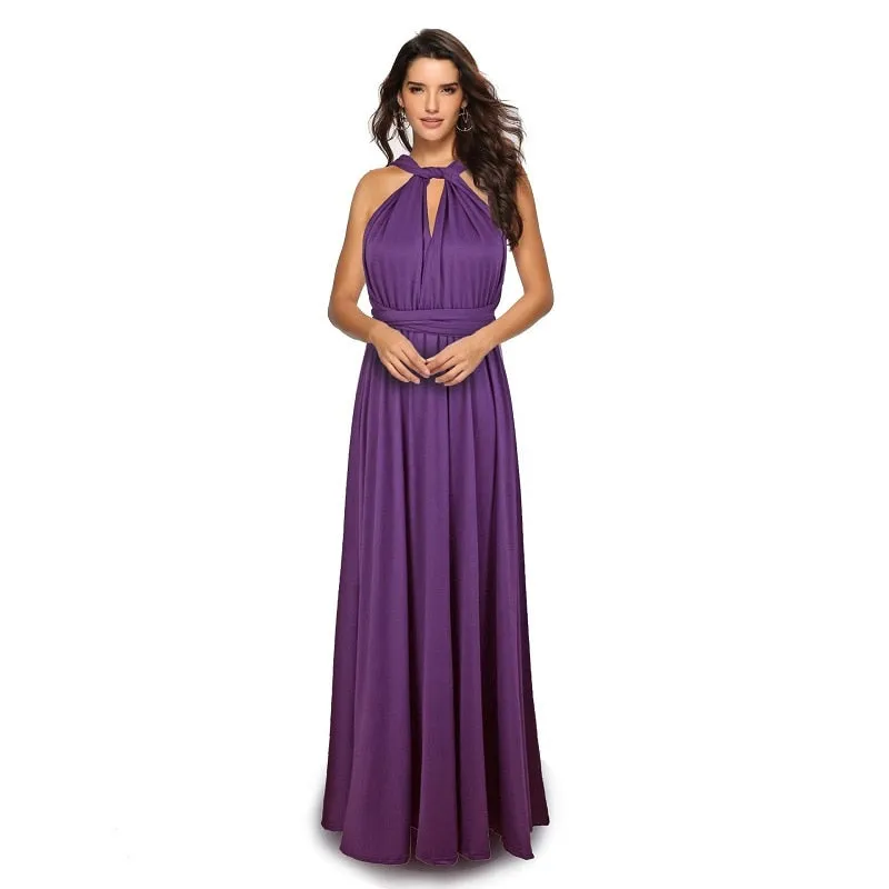 Multiway Wrap Convertible Boho Maxi Club Bandage Long Party Bridesmaids Dress