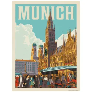 Munich Germany New Town Hall Vinyl Sticker