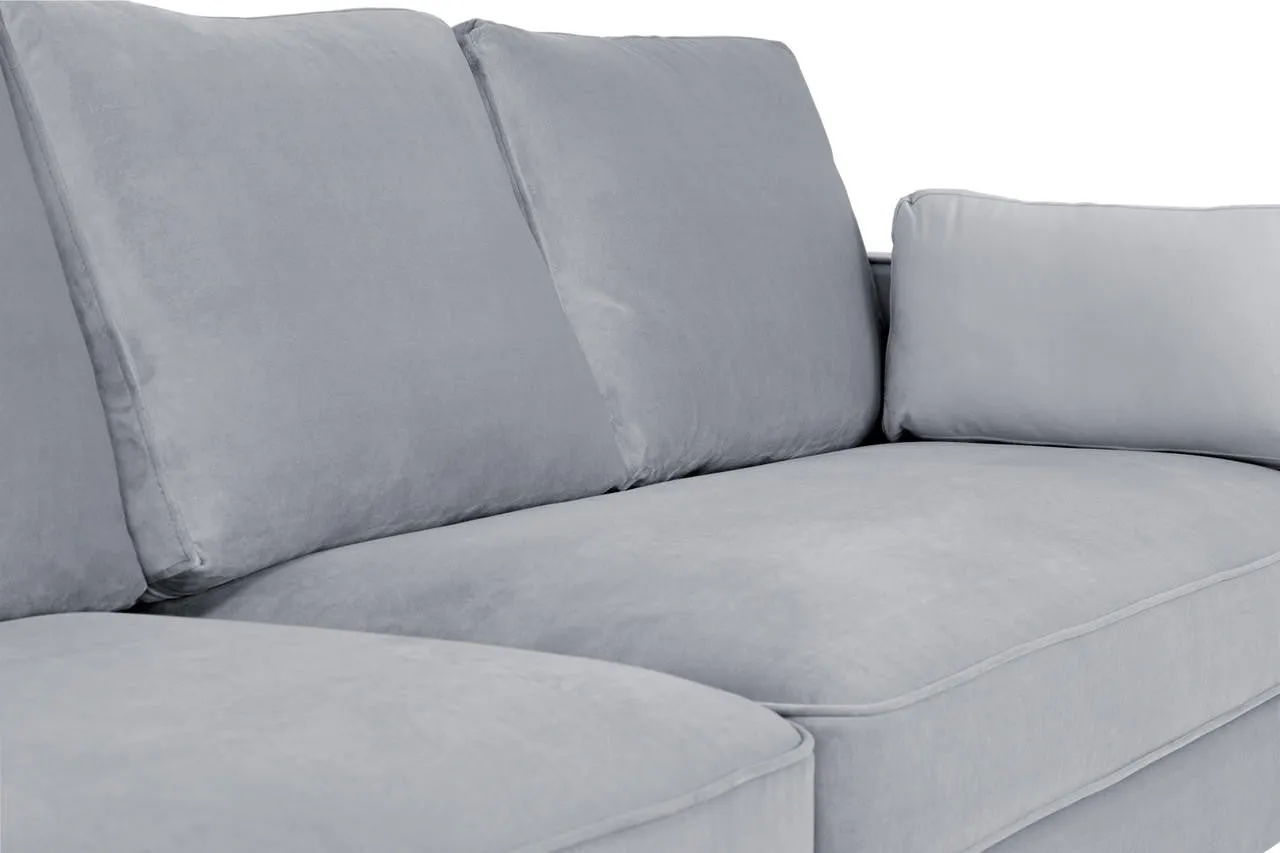 Munich Sofa - Plush Grey 3 Seater - 180 CM