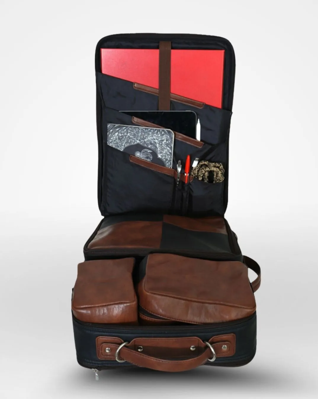 Munich The Perfect Travel Backpack -  (Black and Brown)