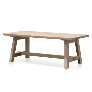 Murillo 1.2m Wooden Coffee Table - Washed Natural - Last One