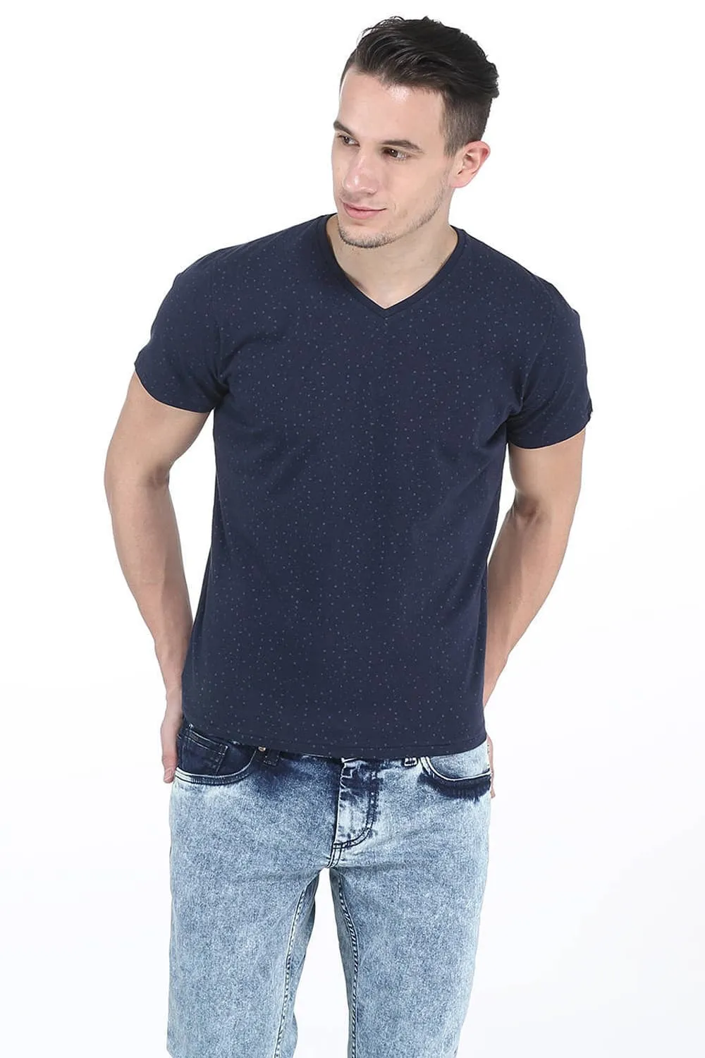 Muscle Fit V Neck T. Shirt