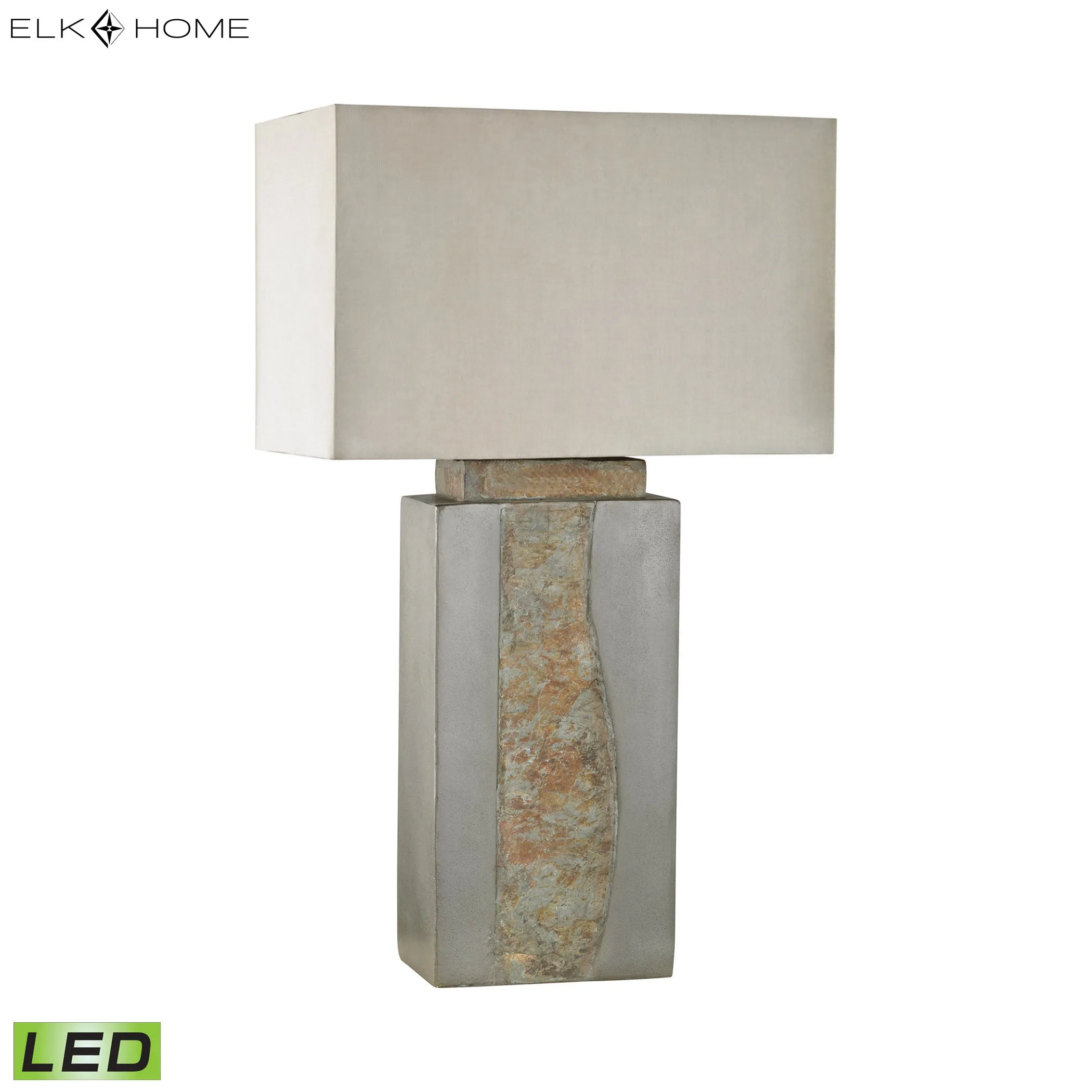 Musee 32" LED Table Lamp in Gray