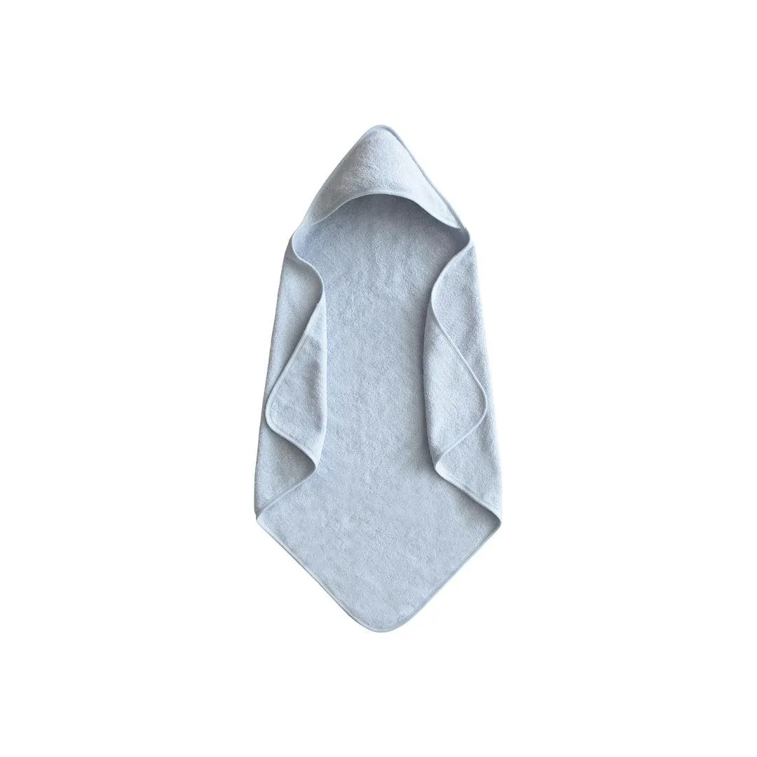 Mushie Hooded Towel - Baby Blue